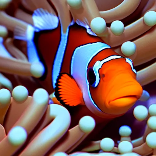 Prompt: clownfish render