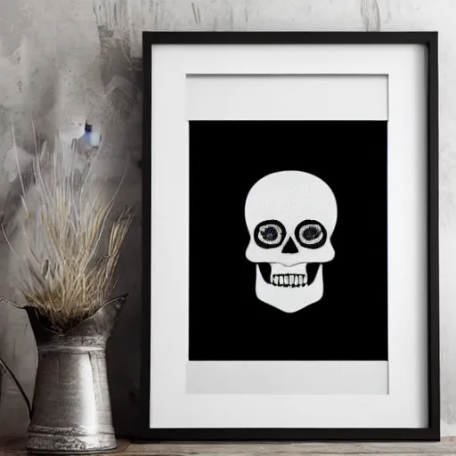 Image similar to 💎♦️skull, Art Deco