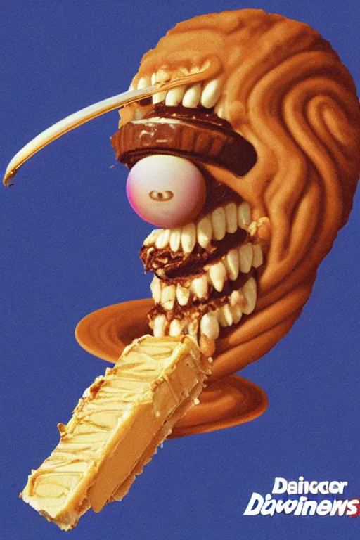 Image similar to saturn devouring a snickers