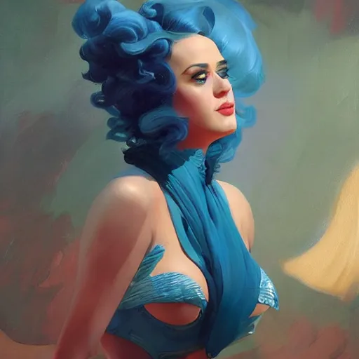 Image similar to katy perry, organic painting, matte painting, bold shapes, hard edges, aesthetic octane render, unreal engine, trending on artstation, by greg manchess, huang guangjian, gil elvgren, sachin teng, greg rutkowski, magali villeneuve, artgerm, jeremy lipkin, michael garmash and, rey