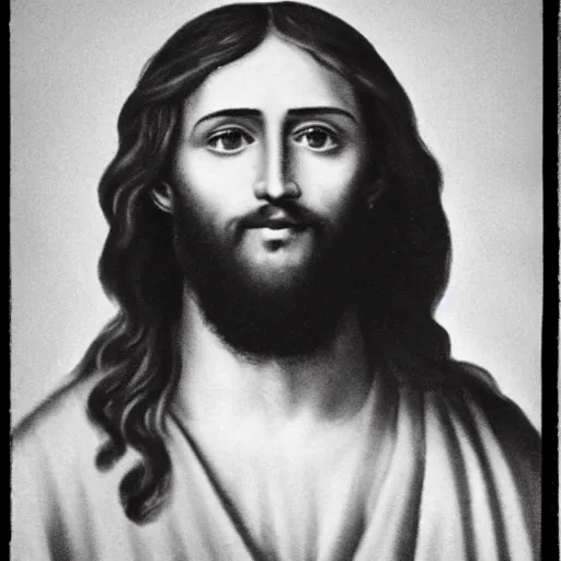 Prompt: a photograph of jesus