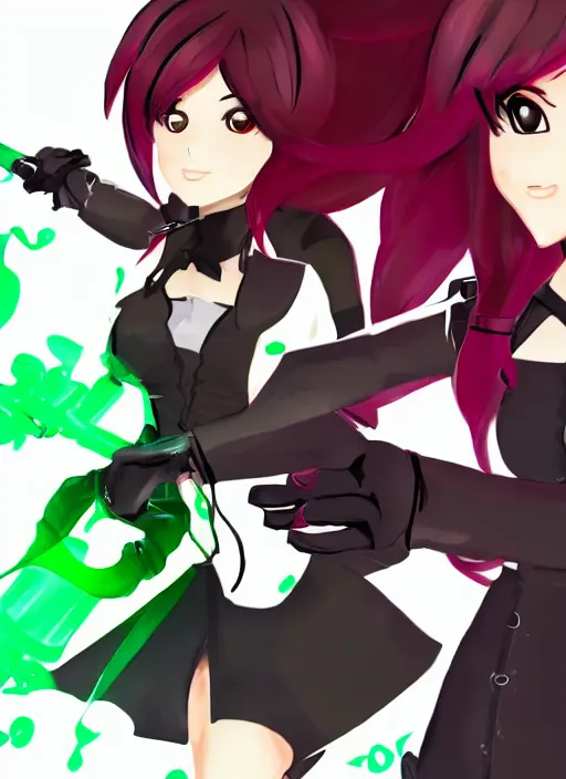 Image similar to rwby neo