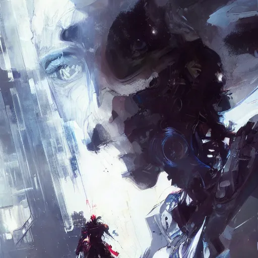 Prompt: Portrait of Cibo from BLAME! by Wadim Kashin, ArtStation