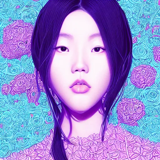 Prompt: the portrait of an unbelievably beautiful, elegant, and sophicated young korean instagram model partially made of broccoli, an ultrafine detailed illustration by james jean, intricate linework, bright colors, final fantasy, behance contest winner, vanitas, angular, altermodern, unreal engine 5 highly rendered, global illumination, radiant light, detailed and intricate environment