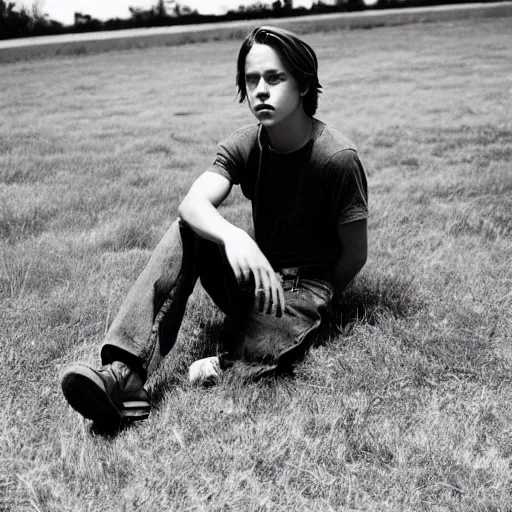 Image similar to cole sprouse photographed by larry clark