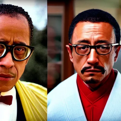 Image similar to gustavo fring as a samurai based and redpilled