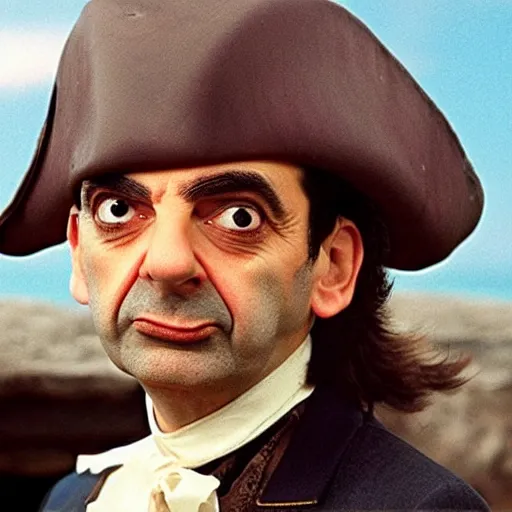 Image similar to Mr Bean as a pirate