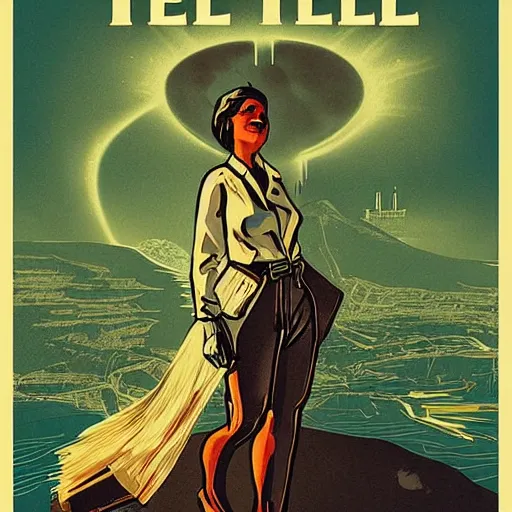 Image similar to vintage travel poster for hell, artstation,