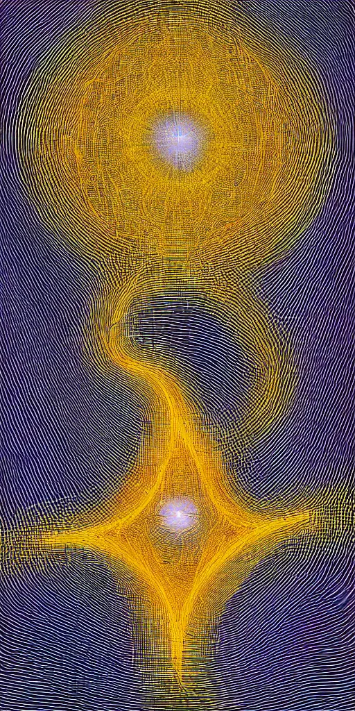 Image similar to peter de jong attractors and a human body