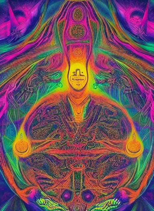 Image similar to dmt powder, psychedelic art, vision quest