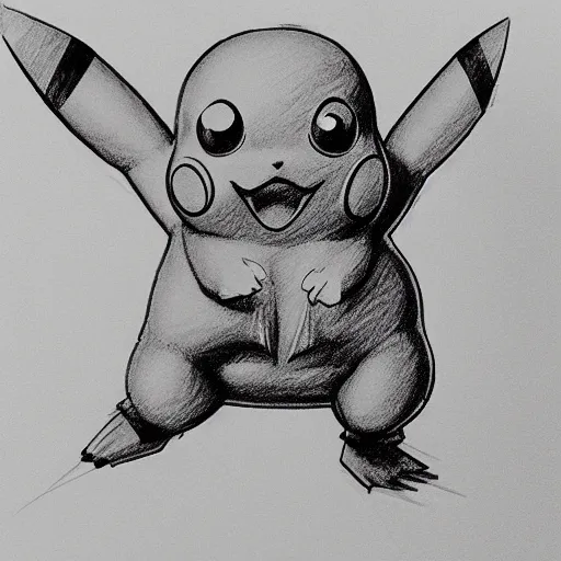 Prompt: anatomy of pikachu, huperdetailed sketch by Leonardo da Vinchi