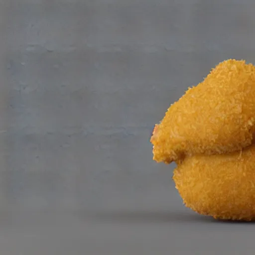 Prompt: chicken nugget in space 3 d render
