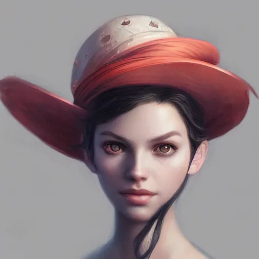 Image similar to portrait of floating hat, D&D, fantasy, intricate, elegant, highly detailed, digital painting, artstation, concept art, smooth, sharp focus, illustration, art by artgerm and greg rutkowski