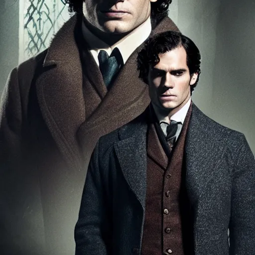 Prompt: Henry Cavill as Sherlock Holmes