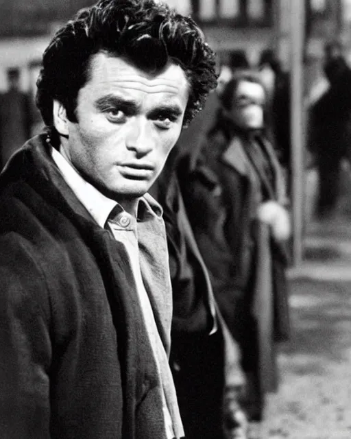 Prompt: genetic combination of peter falk and james dean, detective in overcoat, dynamic lighting, ultra detailed