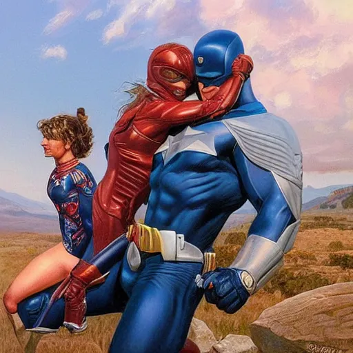 Image similar to 🦸🏼♀ by james gurney