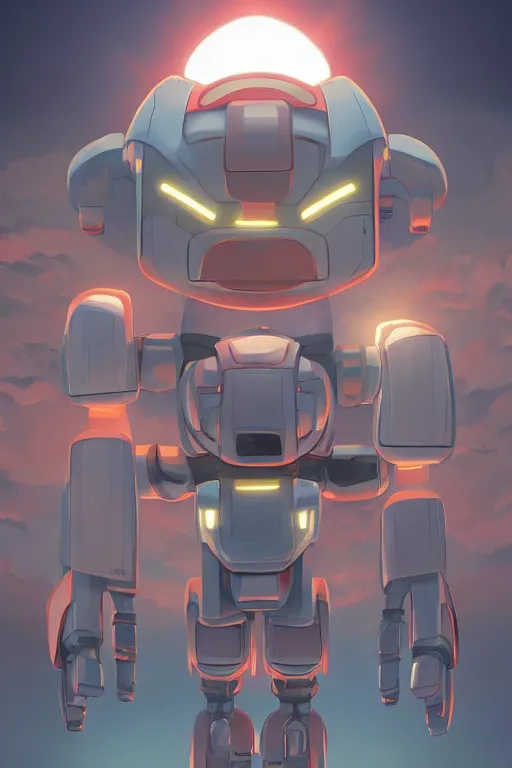 Image similar to metabots medabots medarotto medarot robot minimalist comics, behance hd by jesper ejsing, by rhads, makoto shinkai and lois van baarle, ilya kuvshinov, rossdraws global illumination ray tracing hdr radiating a glowing aura