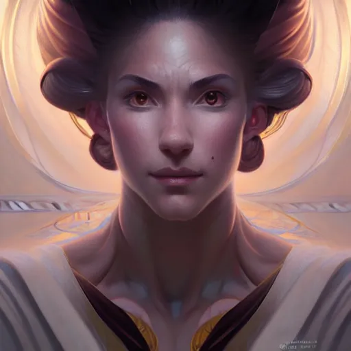 Image similar to symmetry!! intense portrait of broli, intricate, elegant, highly detailed, my rendition, digital painting, artstation, concept art, smooth, sharp focus, illustration, art by artgerm and greg rutkowski and alphonse mucha