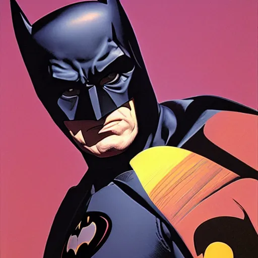 Prompt: portrait of Batman by syd mead and moebius, hyperrealistic, 8k