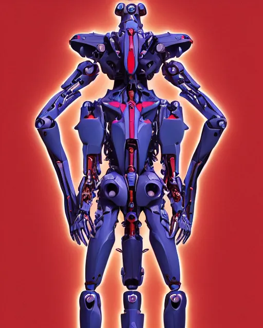 Image similar to full profile of evangelion mecha, eva unit 0 1 as vitruvian man by james jean and moebius, biomechanical, ultra wide angle, full body, no crop, golden ratio, ultra details, in the style of shusei nagaoka