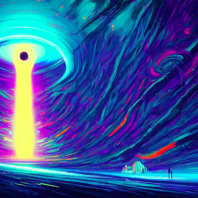 Image similar to psychedelic disco that can ’ t escape vortex black hole 4 k award winning digital art by alena aenami les edwards