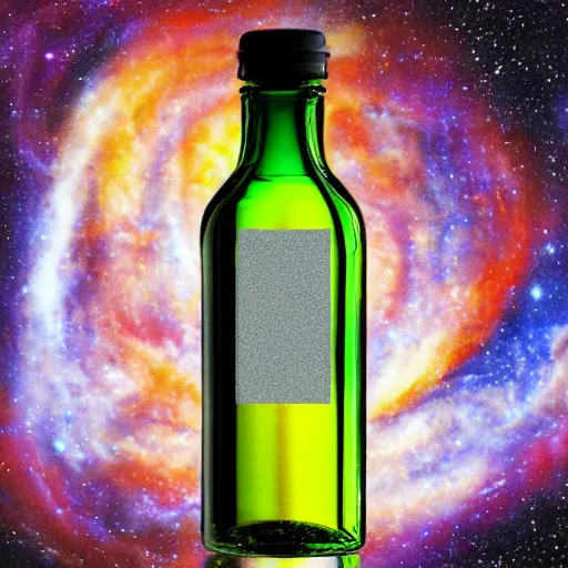 Image similar to the universe contained within a bottle