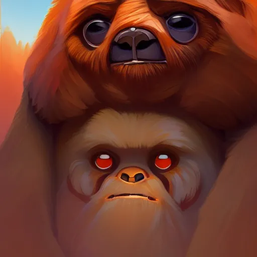 Image similar to face icon stylized minimalist ewoks, loftis, cory behance hd by jesper ejsing, by rhads, makoto shinkai and lois van baarle, ilya kuvshinov, rossdraws global illumination