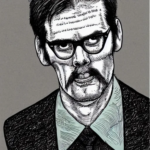 Prompt: Jim Carey illustration drawn by Robert Crumb