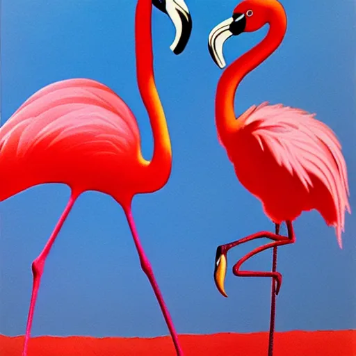 Image similar to flamingo by Dali