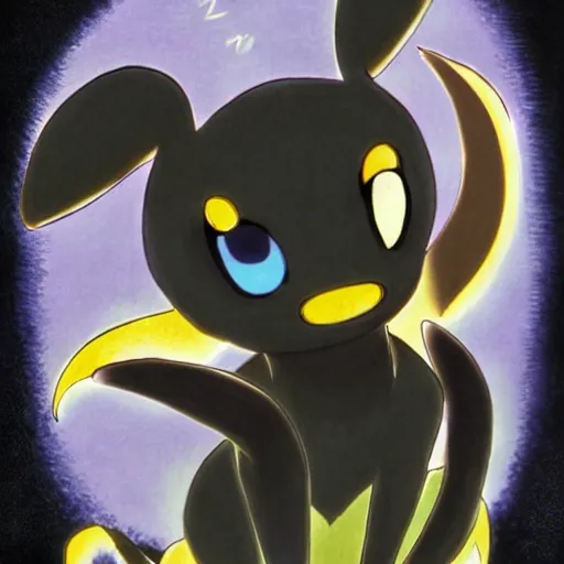 Image similar to umbreon by Hayao Miyazaki