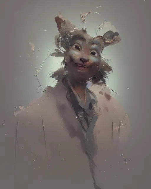 Image similar to a beautiful portrait of an anthropomorphic disney character by cory loftis, fenghua zhong, ryohei hase, ismail inceoglu and ruan jia. volumetric light, artstation