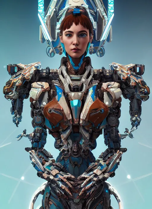 Image similar to symmetry!! portrait of cyberpunk alien empress goddess mecha in the style of horizon zero dawn, machine face, intricate, elegant, highly detailed, digital painting, artstation, concept art, smooth, sharp focus, illustration, art by artgerm and greg rutkowski and alphonse mucha, 8 k