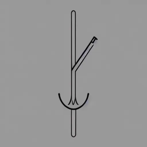 Image similar to logo of a pen tip with wires running through it, trending on logostation