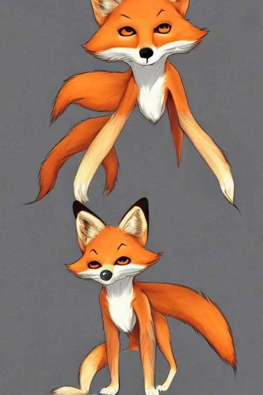 Image similar to an anthropomorphic fox, fursona!!! by don bluth, by kawacy, trending on artstation, full body