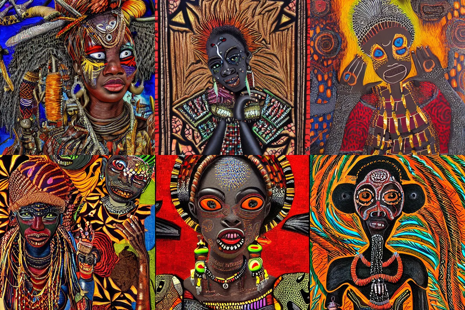 Prompt: african voodoo painting, , high textures, hyper sharp, insanely detailed and intricate, super detailed, 4k HDR high quality