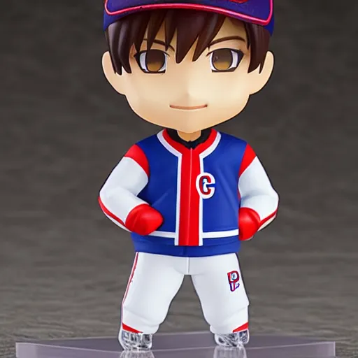 Prompt: high quality portrait flat matte painting of cute Carey Price in the style of nendoroid and manga NARUTO, flat anime style, thick painting, medium close-up