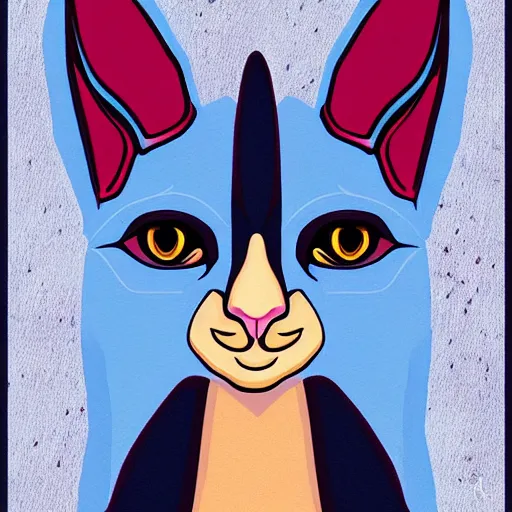 Prompt: sphinx cat, symmetrical, digital art, high quality, illustration, museum, oil painting, sticker,