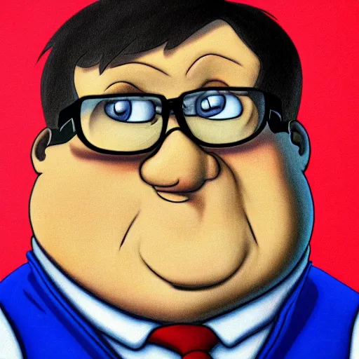 Prompt: portrait of Peter Griffin, Realistic, HDR, Clear Image, face portrait of Peter Griffin