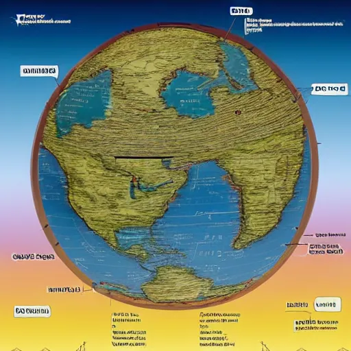 Image similar to flat earth map