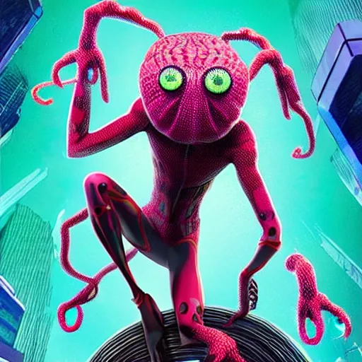 Prompt: Shuma gorath in the spiderverse film