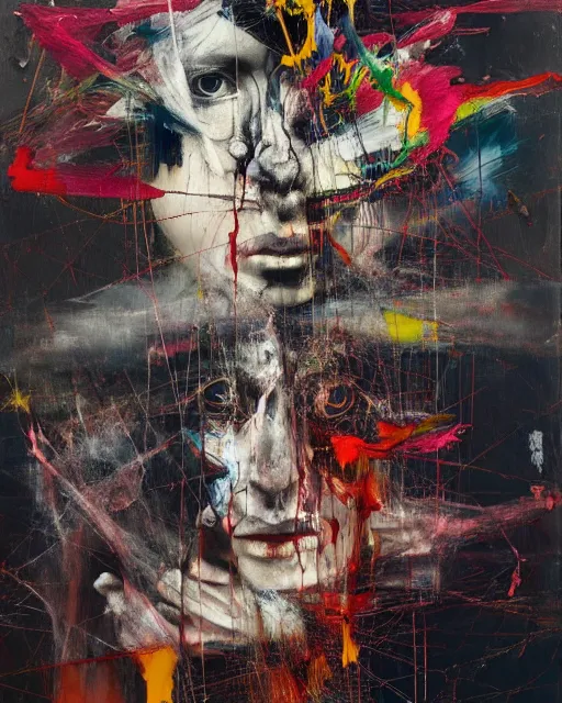 Image similar to otherworldly, presence of the unknown, a brutalist designed, rich deep vivid colours, broad brush strokes!!, painted by francis bacon, michal mraz, adrian ghenie, nicola samori, james jean and petra cortright, part by gerhard richter, part by takato yamamoto. 8 k masterpiece.