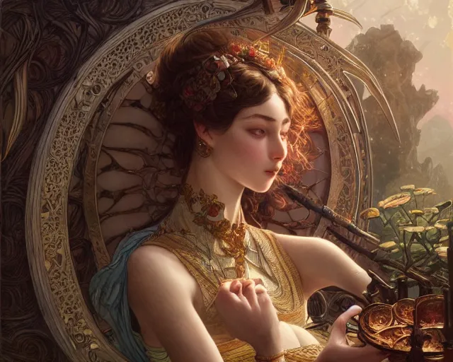 Image similar to photography of walter crane, deep focus, d & d, fantasy, intricate, elegant, highly detailed, digital painting, artstation, concept art, matte, sharp focus, illustration, hearthstone, art by artgerm and greg rutkowski and alphonse mucha