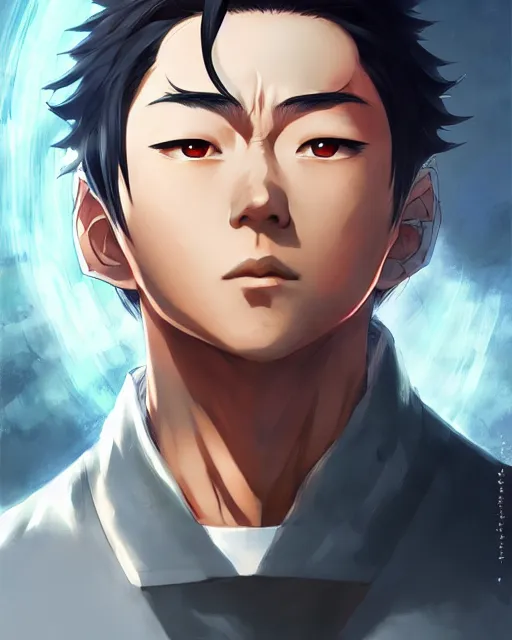 Image similar to anime portrait of Jet Li as an anime man by Stanley Artgerm Lau, WLOP, Rossdraws, James Jean, Andrei Riabovitchev, Marc Simonetti, and Sakimichan, trending on artstation