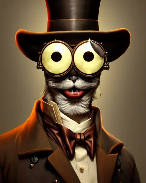 Prompt: steampunk male pepe portrait, handsome, steampunk hat, detective coat, steampunk monocle, complex 3 d render by ilya kuvshinov, peter mohrbacher, greg rutkowski, ryohei hase, dramatic lighting, intricate, highly detailed, sharp focus, luminous, unreal engine, blender, artstation, masterpiece, ray tracing