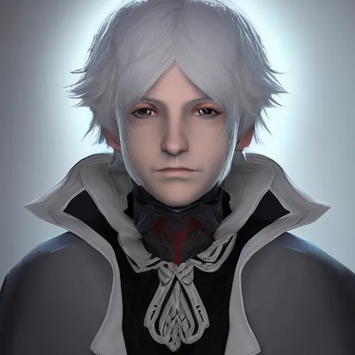 alphinaud, portrait from final fantasy, studio lighting | Stable ...