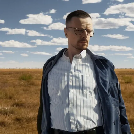 Prompt: mateusz morawiecki in a still from the show breaking bad, 4 k, high quality