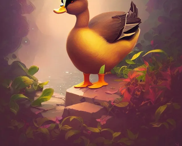 Prompt: a cute duck, photography of kurzgesagt, deep focus, d & d, fantasy, intricate, elegant, highly detailed, digital painting, artstation, concept art, matte, sharp focus, illustration, hearthstone, art by artgerm and greg rutkowski and alphonse mucha