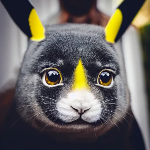 Image similar to a photo of real - life pikachu, perfect faces, sigma 3 5 mm, award winning photography, instagram