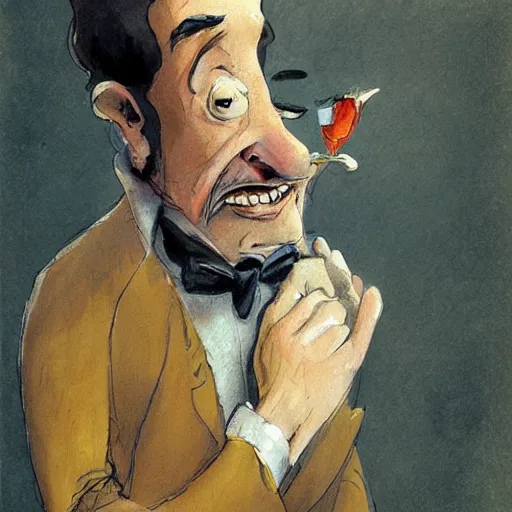 Image similar to the drunk french baron by peter de seve