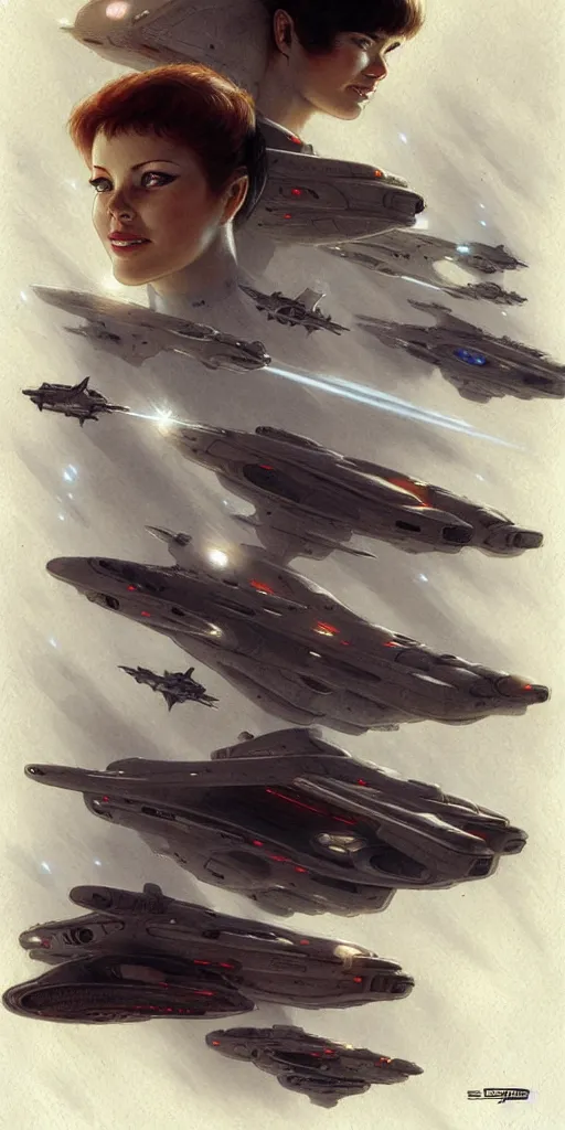 Image similar to starfleet, by jean - baptiste monge